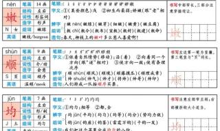 组词四年级上册